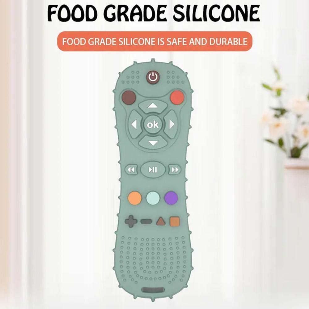 New Baby Dental Gum Baby Anti-eating Hand Grinder Silicone Dental Teether Pressable Remote Control Dental Teether