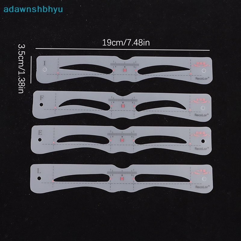 Set 12 Khuôn Hỗ Trợ Vẽ Lông Mày Tiện Dụng