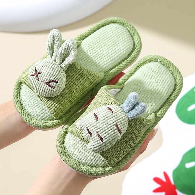 Dép Đi Trong Nhà Chống Trượt Hình Thỏ Cà Rốt Hoạt Hình-AA0554