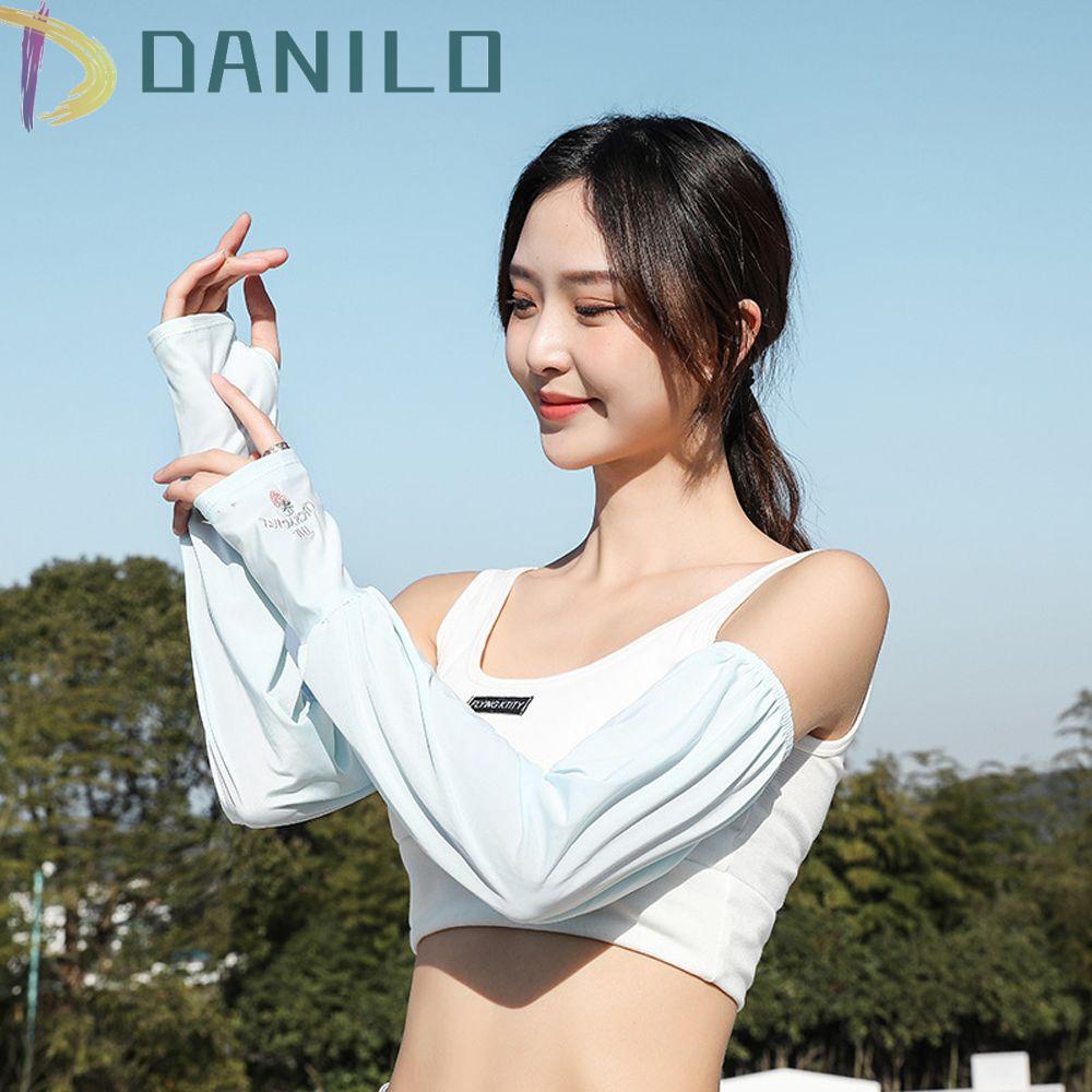 Găng Tay DANILO Giữ Ấm Cánh Tay Chống Tia UV Thoải Mái Khi Lái Xe Ngoài Trời Cho Nữ