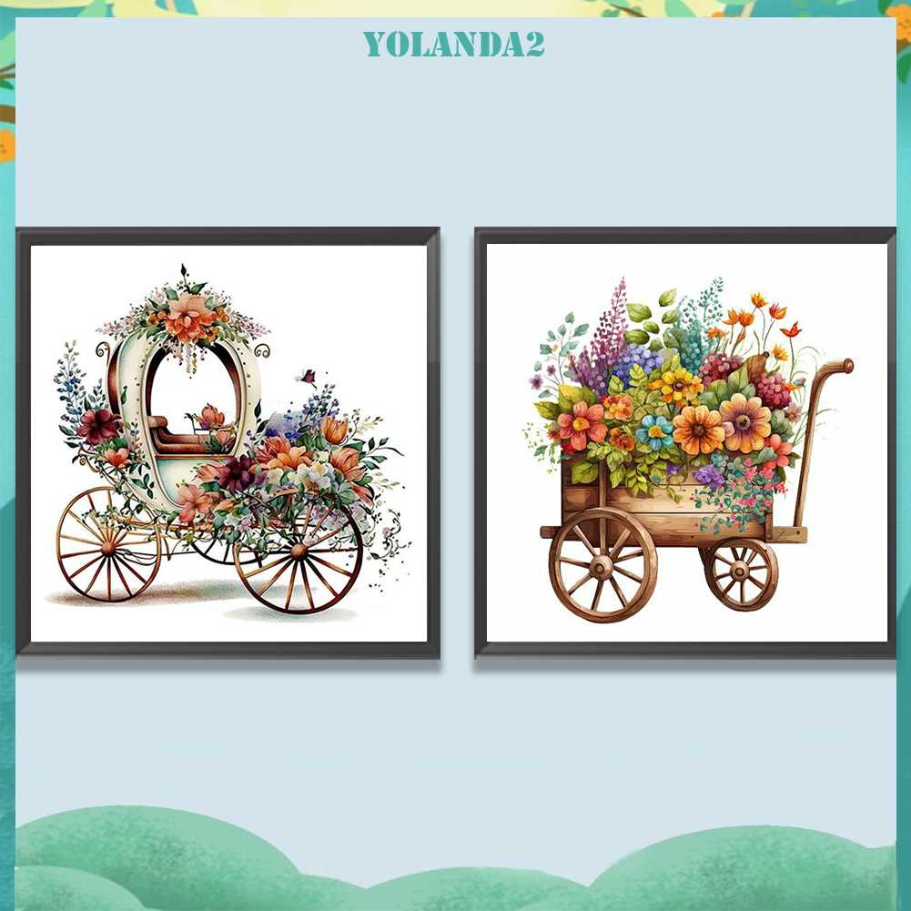 Tranh Đính Đá Kim Cương Toàn Bộ 5D DIY Hình Vẽ Phương Tiện Giao Thông