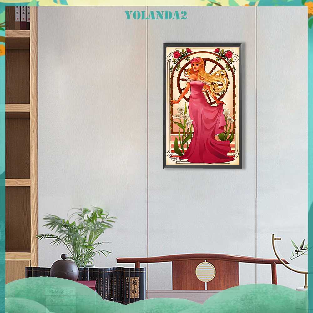 Tranh Đính Đá Kim Cương Toàn Bộ 5D DIY Hình Vẽ Công Chúa