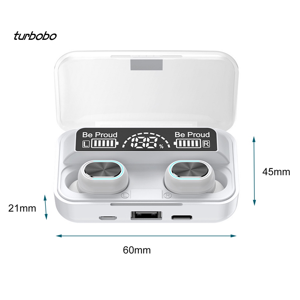 Tai Nghe Thể Thao Nhét Tai Không Dây Kết Nối Bluetooth 5.1 Cổng Micro USB / Type-C Giảm Tiếng Ồn Tiện Dụng