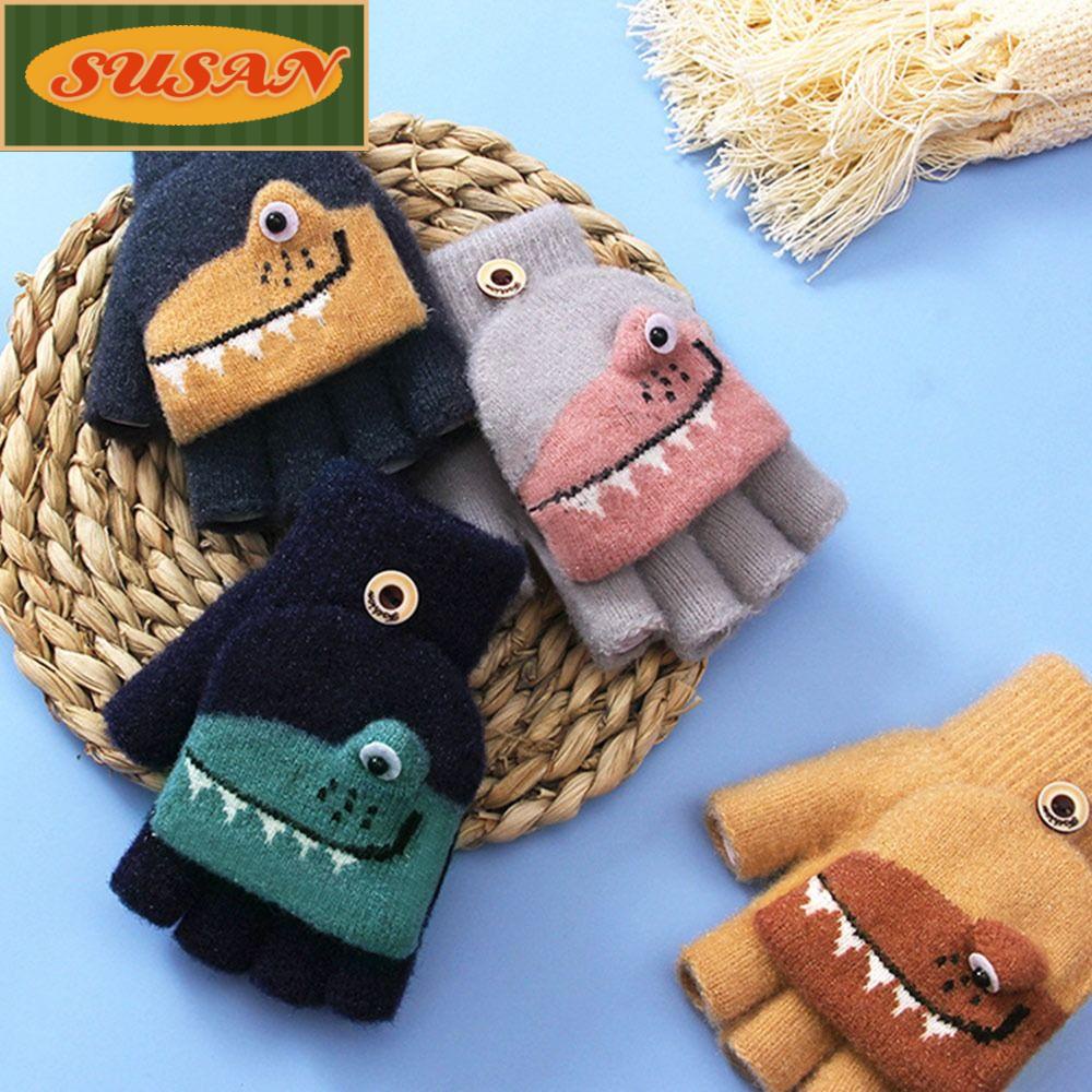 Găng Tay Dày Mềm Mại Giữ Ấm Cho Bé 5-12 Tuổi