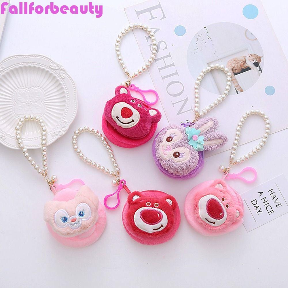 Túi Đựng Tiền Xu Phủ Lông Hình Stellalou Hoạt Hình Ngọt Ngào Đa Năng Có Khóa Kéo Cho Trẻ Em