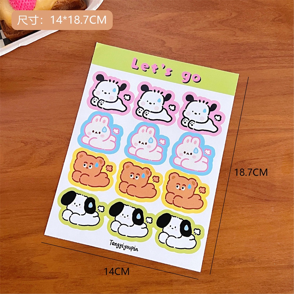 Sticker Biểu Tượng Cảm Xúc Dễ Thương Dán Trang Trí
