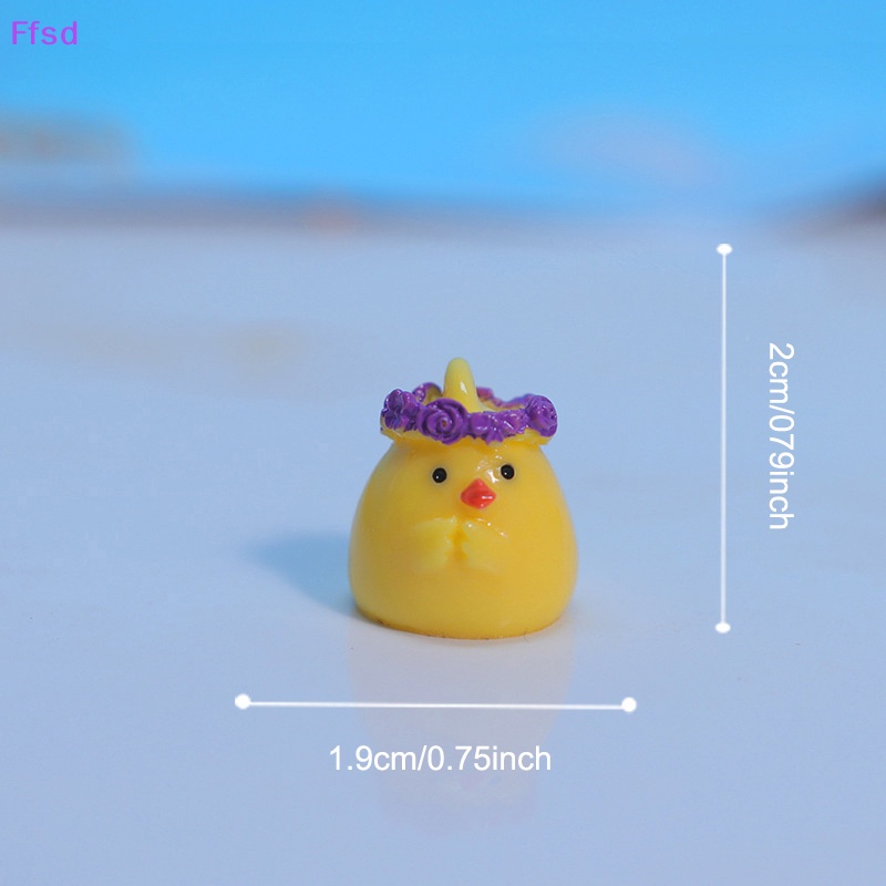 Mô Hình Gà Mini Bằng Nhựa Resin Trang Trí Tiểu Cảnh Sân Vườn