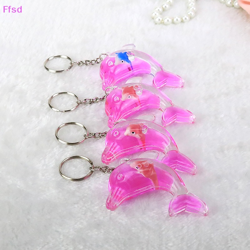 {Ffsd} Móc Khóa Acrylic Họa Tiết Cá Heo Lọc Dầu Chống Rò Rỉ Sáng Tạo * Giảm Giá Hot