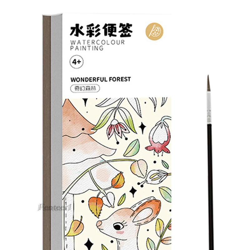 Sách Tô Màu Nước Bỏ Túi DIY Sáng Tạo Cho Người Mới Bắt Đầu [Fenteer1]