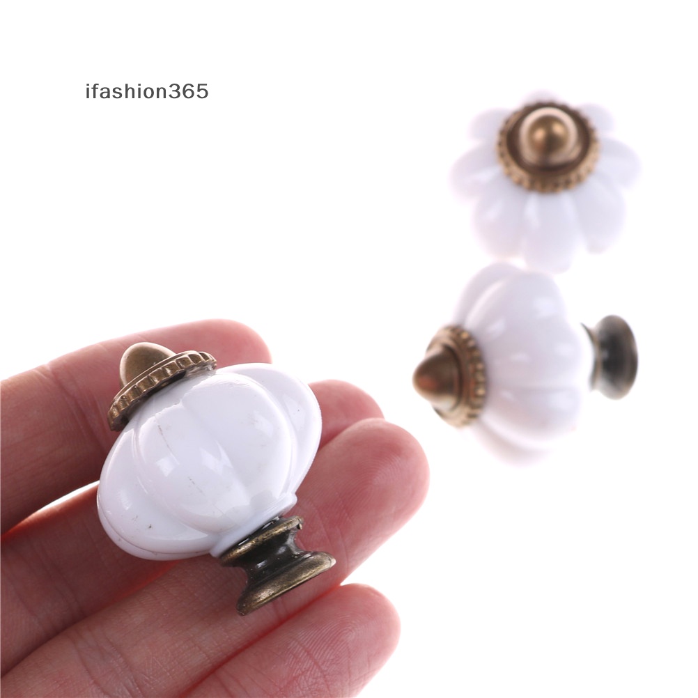 Tay Nắm Cửa Tủ Màu Trắng Phong Cách Vintage Thời Trang ifashion365