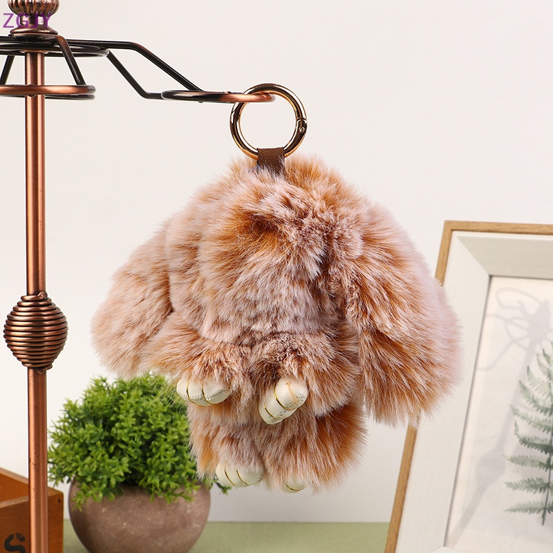 Móc Khóa Thỏ Nhồi Bông Đáng Yêu 15CM Mới