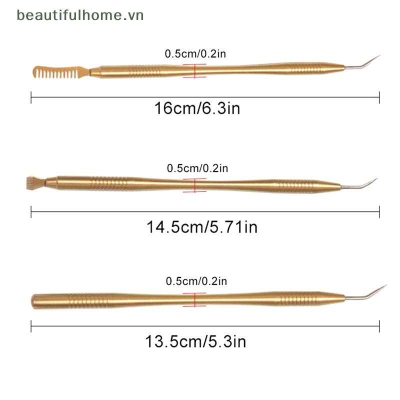 Que Vệ Sinh Lông Mi 2 Trong 1 Bằng Thép Không Gỉ