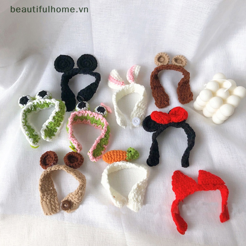 [beautifulhome] Vòng Đeo Tay Đan Len Thủ Công Hình Tai Thỏ / Cà Rốt / Ếch Thời Trang Cho Học Sinh [beauty]