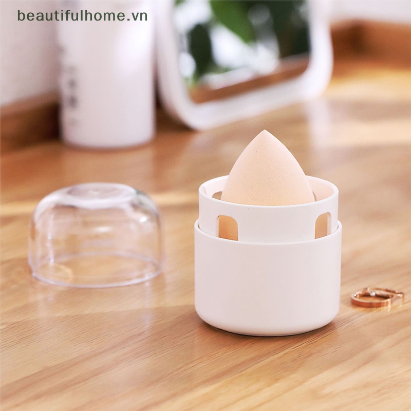 Giá Đỡ Bông Mút Trang Điểm Khô Thoáng Tiện Lợi