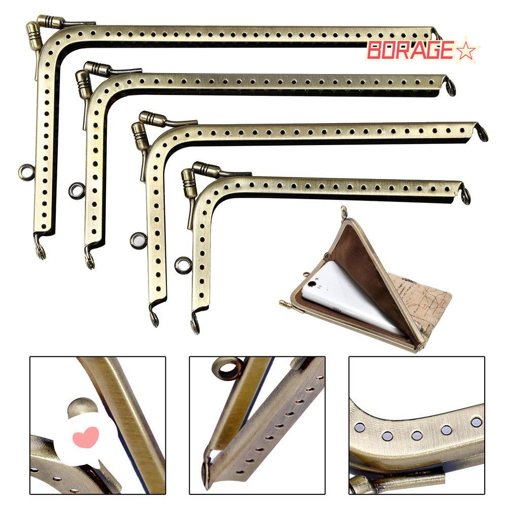 Khung Khóa Túi Xách Hình Hôn Nhau Họa Tiết Vintage DIY