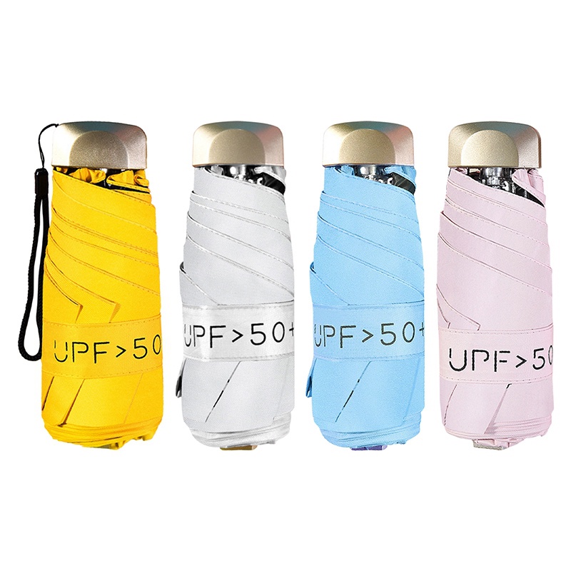 Dù Gấp Mini Siêu Nhẹ Chống Nắng / Mưa Tiện Dụng Cho Nữ