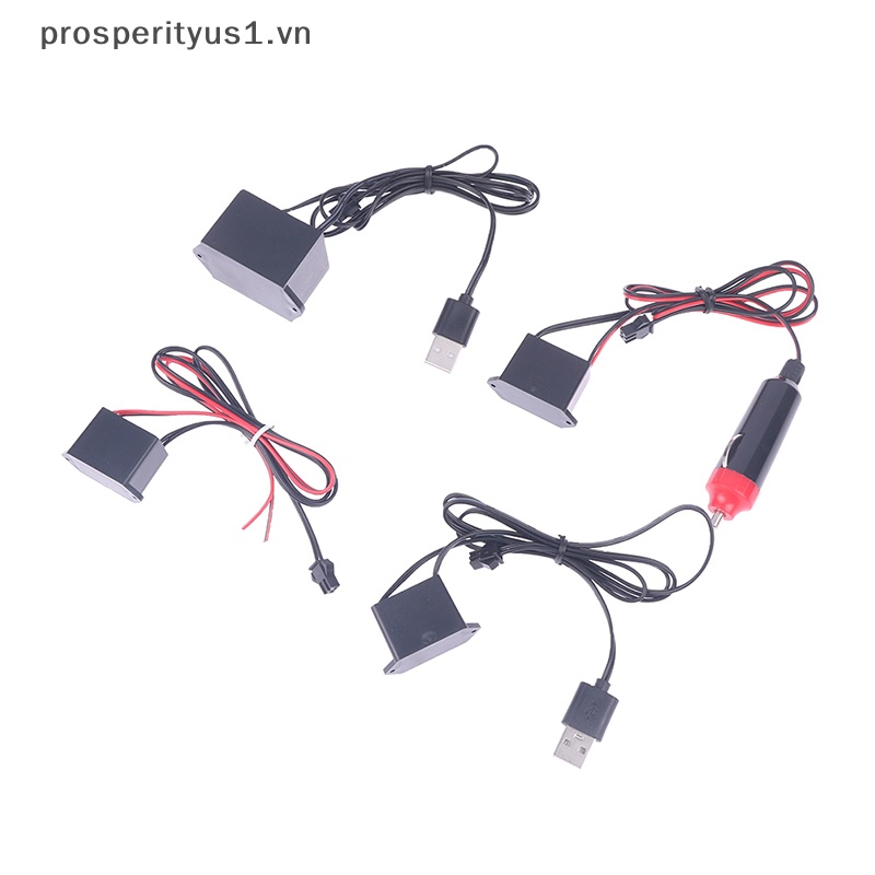 [prosperityus1] Đèn Led Trang Trí Nội Thất Xe Hơi USB Điều Khiển Dây Điện EL [VN]