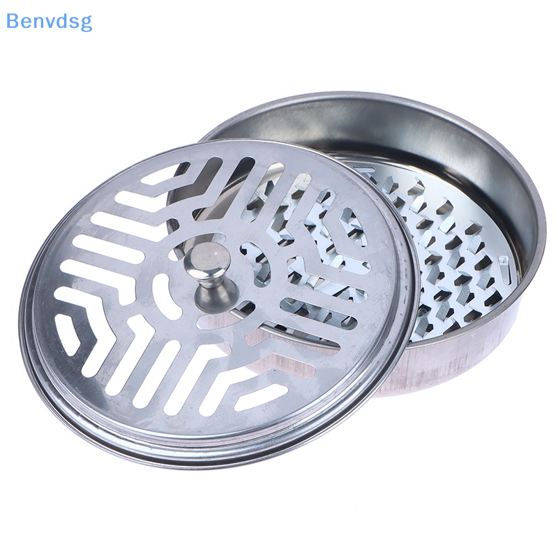 Hộp Đựng Nhang Muỗi Hình Tròn Bằng Thép Có Nắp Đậy Tiện Dụng