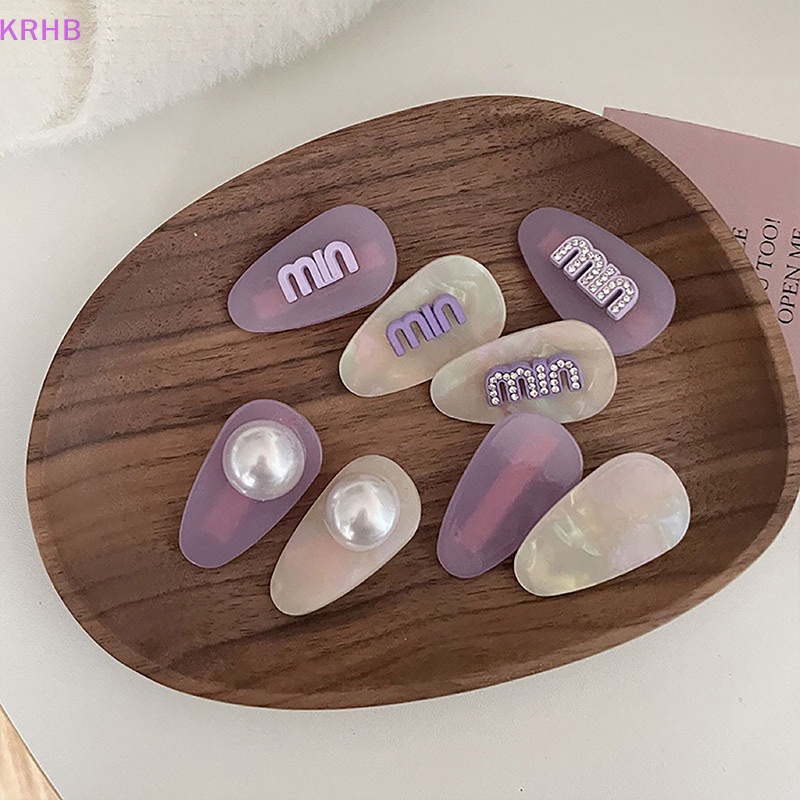 Set 2 Kẹp Tóc Mái Đơn Giản Cá Tính Hợp Thời Trang Mới