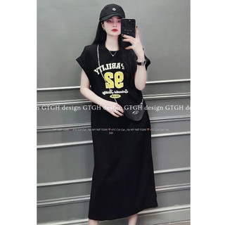 Siuu phẩm váy suông chữ tay hến dáng dài so hott Hàng freesize