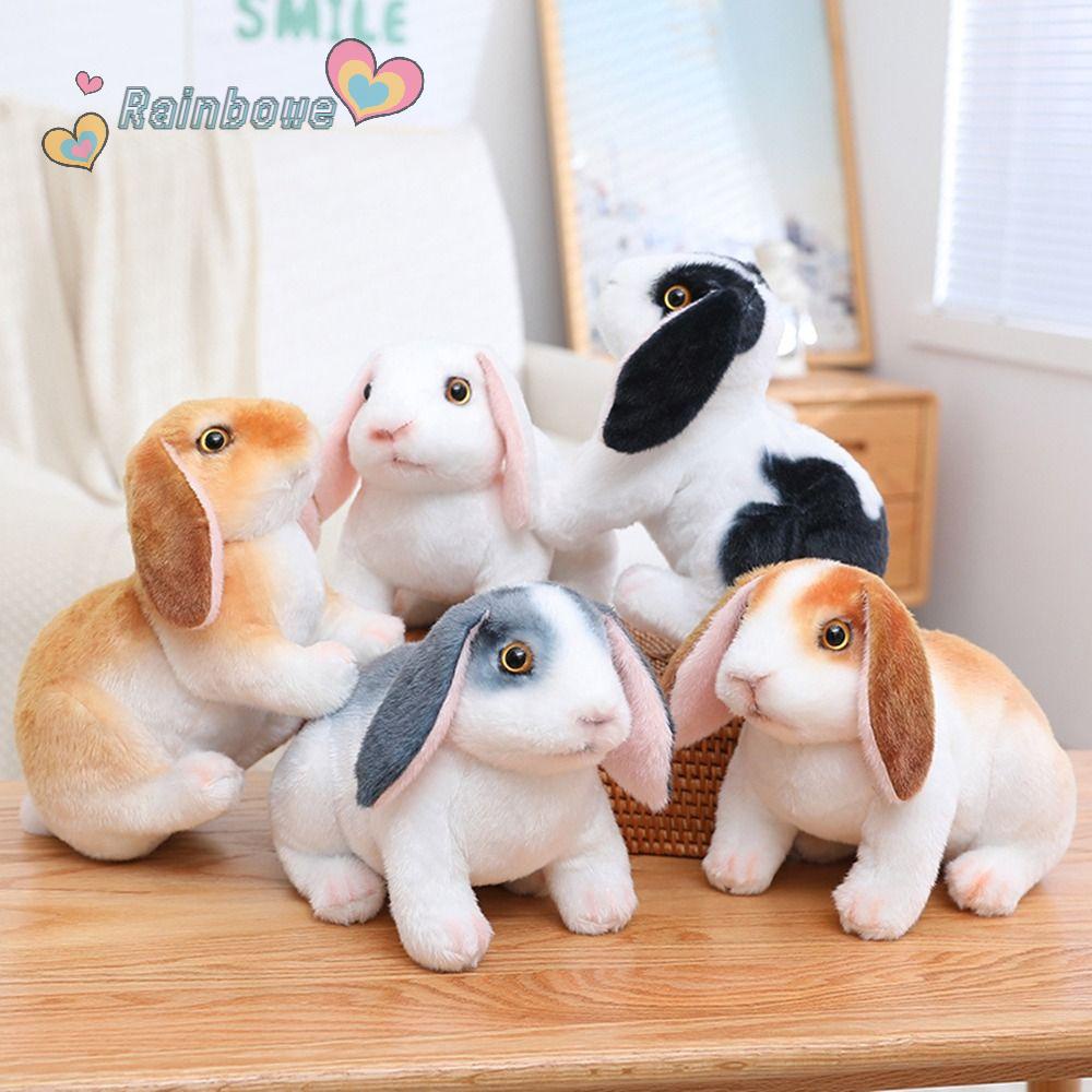 Thỏ Nhồi Bông Màu Cầu Vồng Dễ Thương