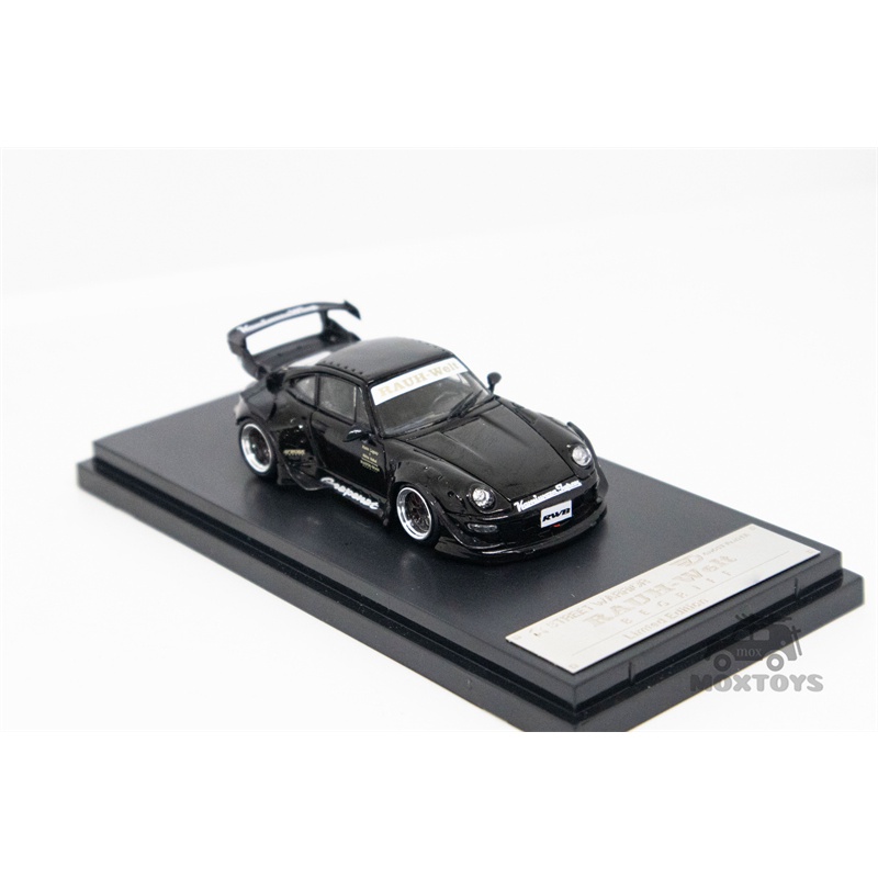 Mô Hình Xe Ô Tô RWB 993 Màu Đen / Trắng Tỉ Lệ 1: 64 Cao Cấp