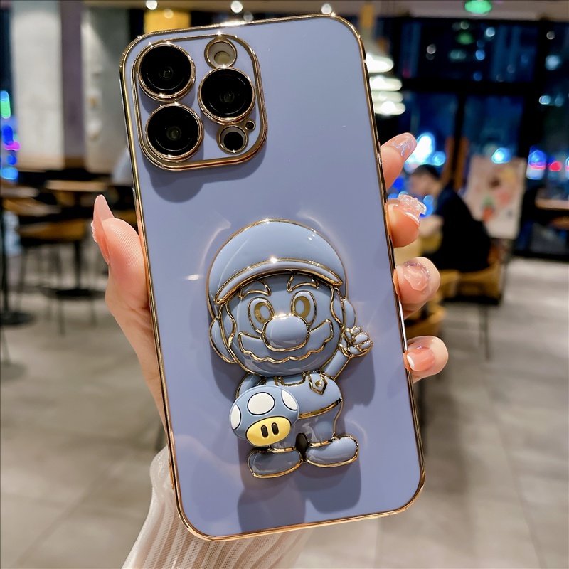 Ốp Lưng ChốNg SốC HìNh NấM Mario Cho Iphone 14 12 Pro Max Iphone 13 116D
