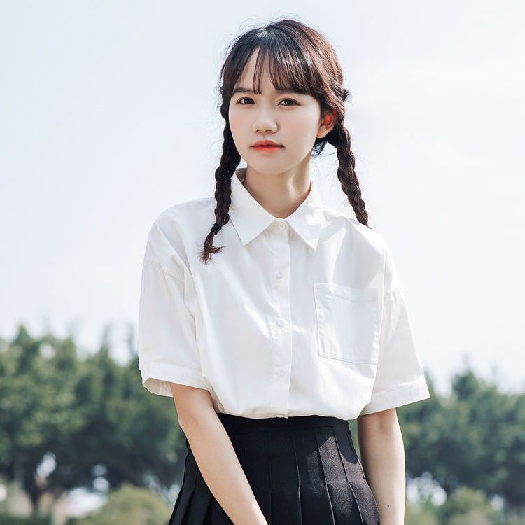 Áo Sơ Mi Trắng In Chữ Thời Trang Hàn Quốc Mới Cho Nữ