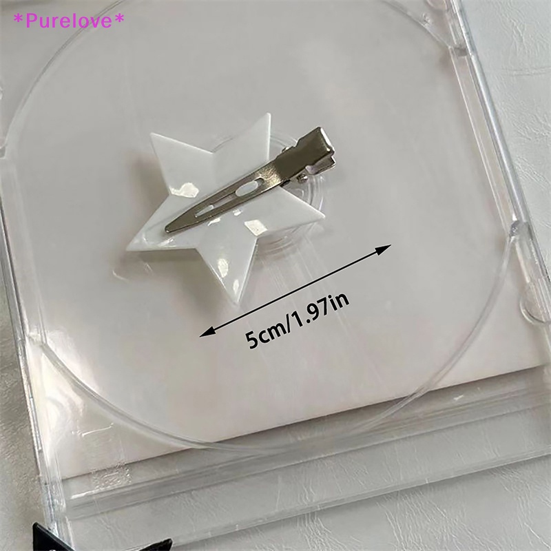 Kẹp Tóc Hình Ngôi Sao Bằng Kim Loại Đơn Giản Ngọt Ngào Y2k Mới