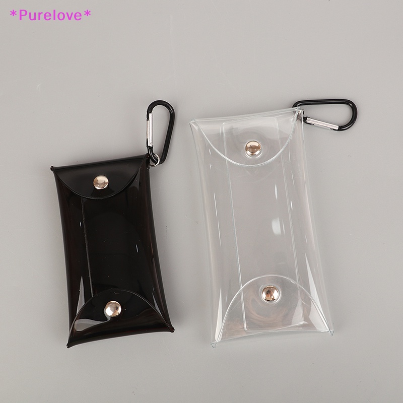 Túi Đựng Chìa Khóa / Tiền Xu Bằng PVC Trong Suốt Thủ Công Mới
