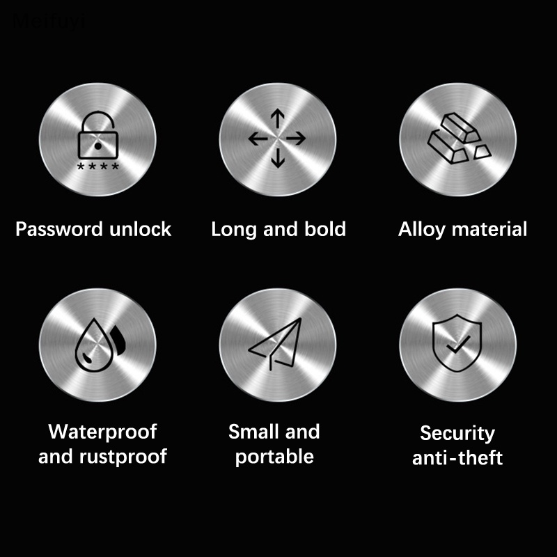 Dây Khóa Mật Khẩu Chống Trộm An Toàn Cho Xe Đạp