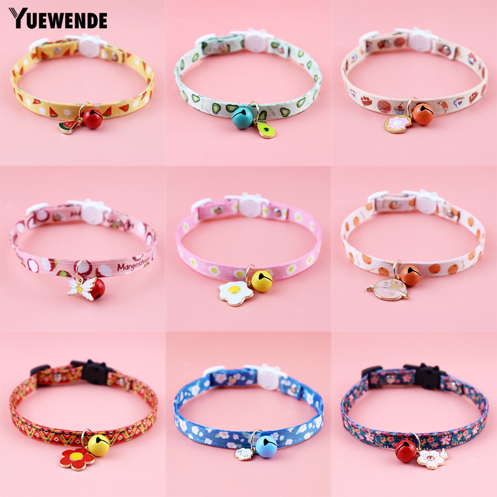 Vòng Cổ YQ.E Cho Thú Cưng Họa Tiết In Có Thể Điều Chỉnh Kích Thước