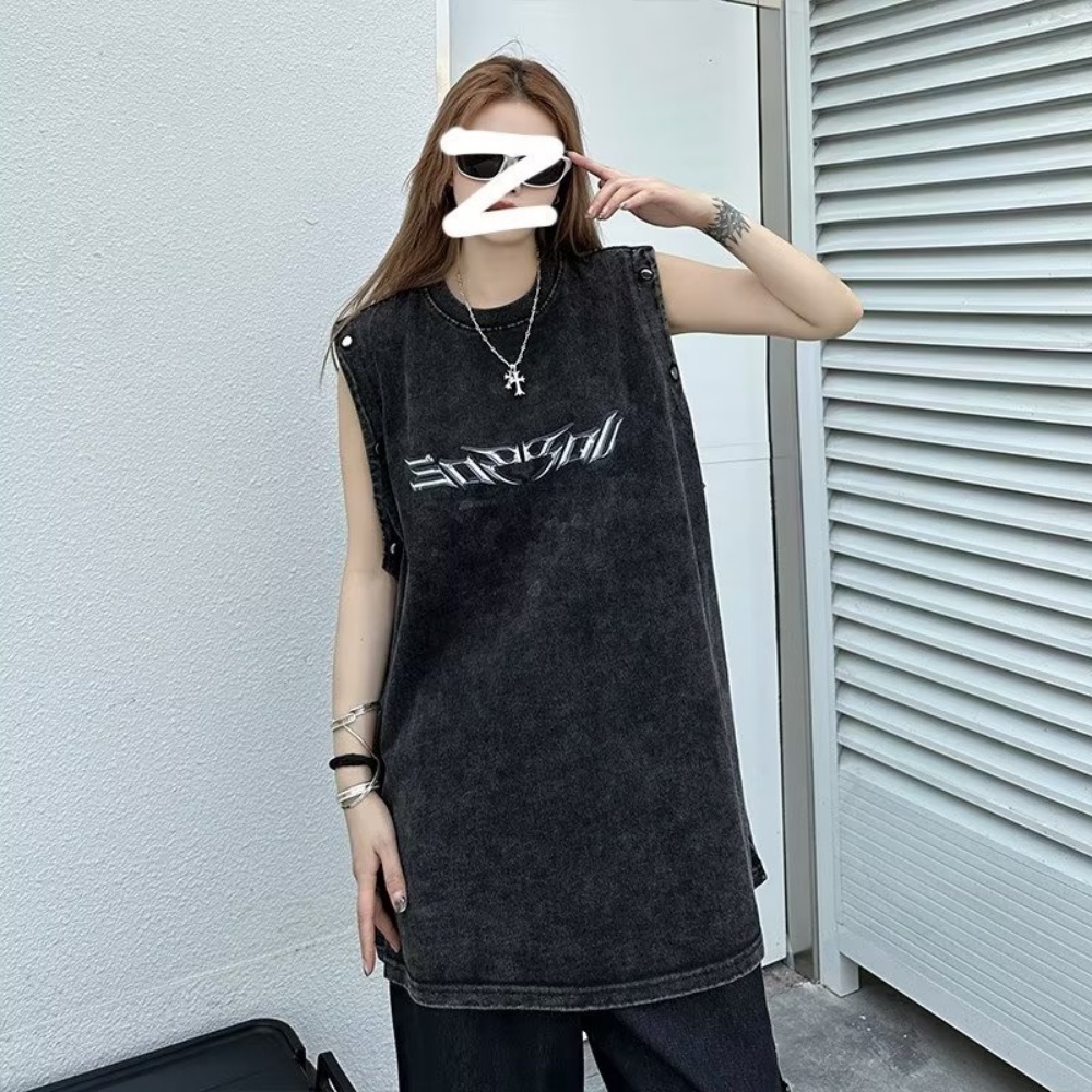 Áo Thun Cotton Tay Ngắn Dáng Rộng Phong Cách Đường Phố Mỹ Thời Trang Mùa Hè Cho Nam Và Nữ