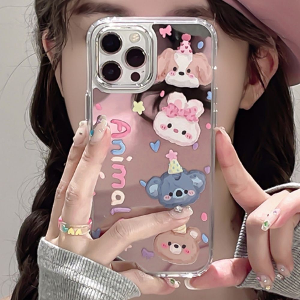 Ốp Điện Thoại TPU Mềm Chống Sốc Tráng Gương In Hình Tranh Sơn Dầu Graffiti Cho IPhone 11 14 13 12 Pro Max