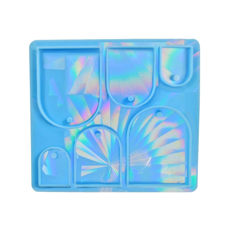 Khuôn Nhựa Làm Bông Tai Hình Học Phát Sáng Và Bóng DIY