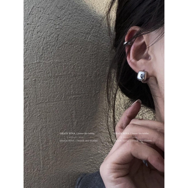 Khuyên Tai Hình Vuông Đơn Giản Phong Cách Hàn Quốc Thời Trang 2023