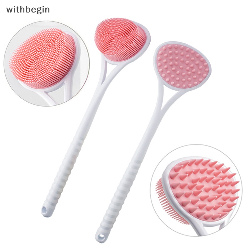 Bàn Chải Chà Lưng Cán Dài Bằng Silicon Tiện Dụng Khi Tắm