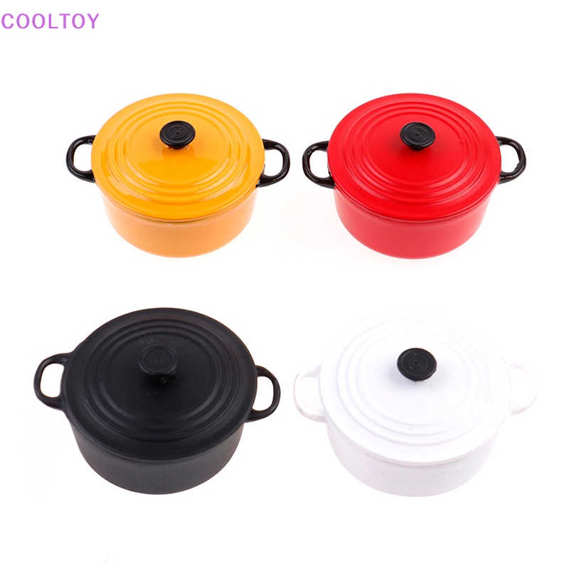 Bộ Nồi Chảo Mini 34 * 17mm Tỉ Lệ 1: 12 Cho Nhà Búp Bê