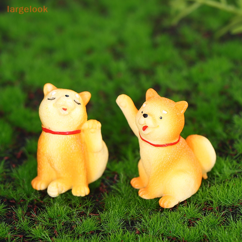 1 Mô Hình Chú Chó Shiba Inu Màu Vàng Dễ Thương Dùng Trang Trí