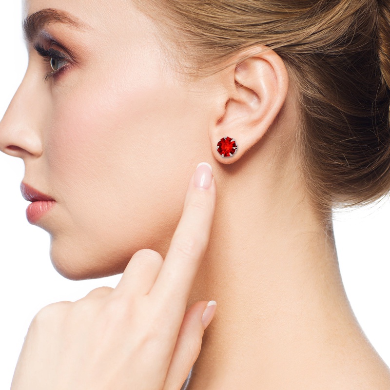 Set 3 / 12 Đôi Bông Tai Tròn Nhiều Màu Sắc Thời Trang Cho Nữ