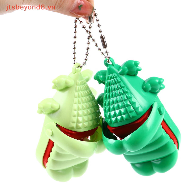 Sáng Tạo nhỏ cá sấu miệng Nha sĩ cắn ngón tay trò chơi gags đồ chơi với Keychain Boutique