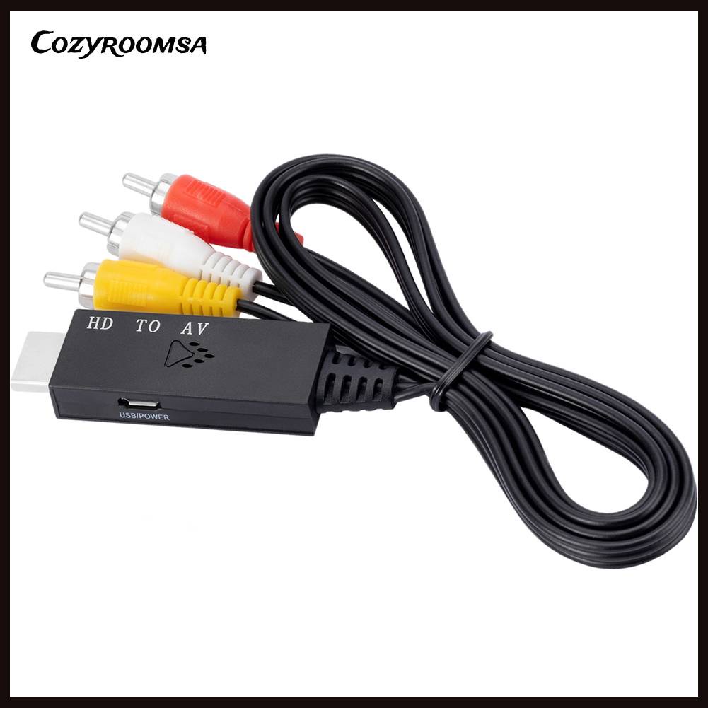 Cáp Chuyển Đổi HDMI Sang RCA AV Dài 1m Cho Hệ Thống Nhà Ở