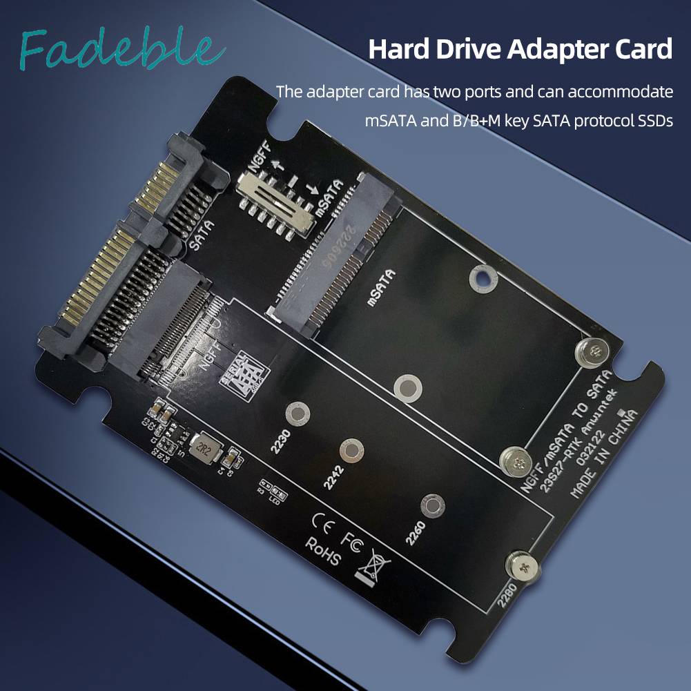 Bảng Mạch Ổ Cứng Giao Diện Kép Cho 2230 / 2242 / 2260 / 2280 M.2 NGFF SATA SSD