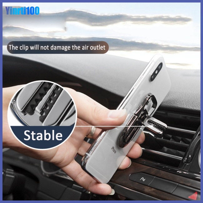 Giá Đỡ Điện Thoại Đa Năng Bằng Hợp Kim Kẽm Gắn Trên Khung Máy Lạnh Của Ô Tô