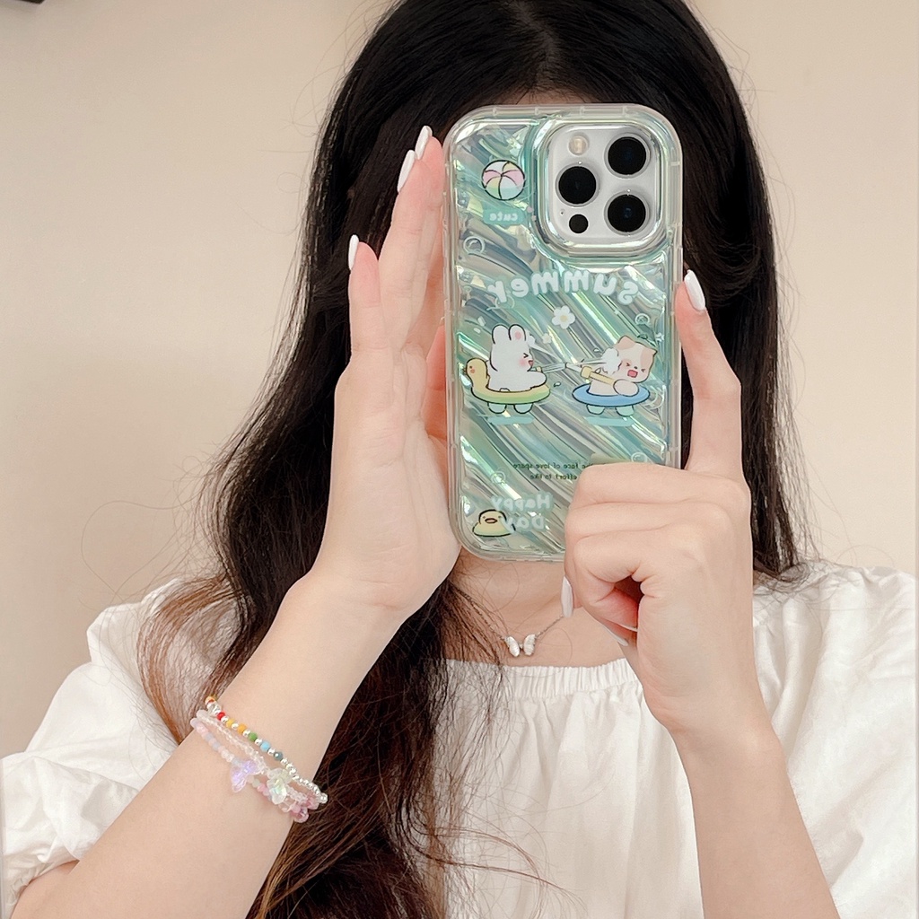 Ốp Điện Thoại TPU Mềm Trong Suốt Họa Tiết Hoạt Hình Cho iPhone 11 13 12 14 Pro Max