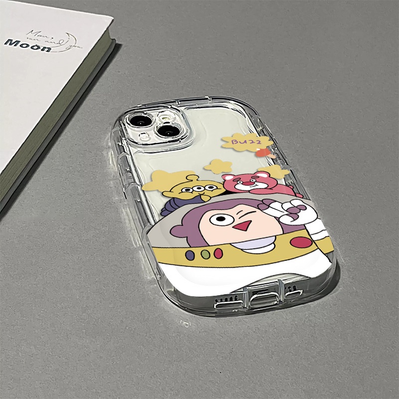 Ốp Điện Thoại Silicon Trong Suốt Họa Tiết Hoạt Hình Dễ Thương Chống Sốc Cho IPhone 14 13 12 11 Pro Max 7 + 8 Plus XS X XR