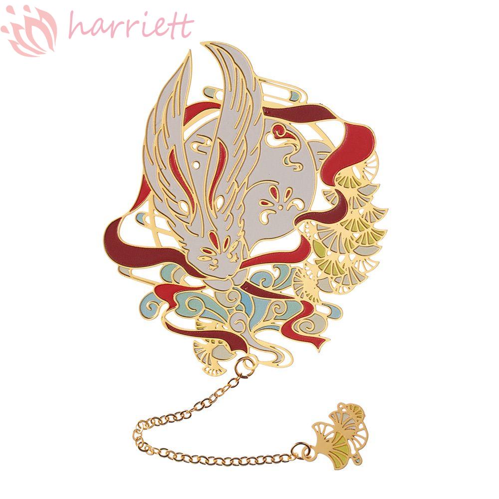 Bookmark Kim Loại Khắc Hình Động Vật Phong Cách Trung Hoa Cổ Điển