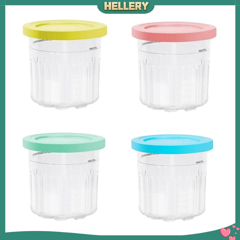 Bộ 4 Cốc Làm Kem / Tráng Miệng Chống Rò Rỉ Tiện Dụng