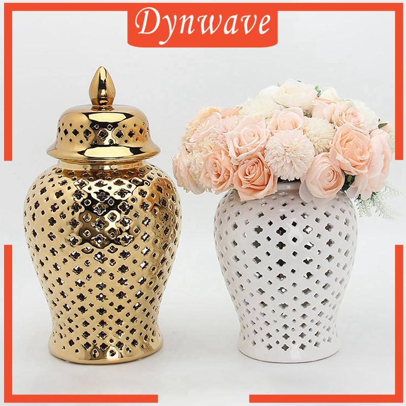 Lọ Gốm Chạm Khắc Tinh Xảo Đựng Gừng Kích Thước 3.9x8.6inch