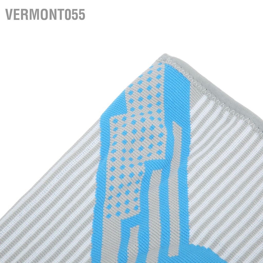 Vermont055 1 Nẹp Đầu Gối Thể Thao Miếng Lót Nylon Đan Lò Xo Silicone Bảo Vệ Hỗ Trợ Màu Xanh Cho Bóng Rổ Chạy